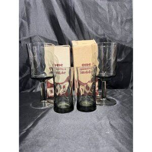 Vintage Duz Detergent Goblet Glasses